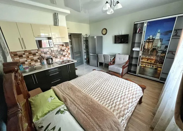 Apartman 1-комнатная квартира-студия люкс элитный дом-2016 центр *