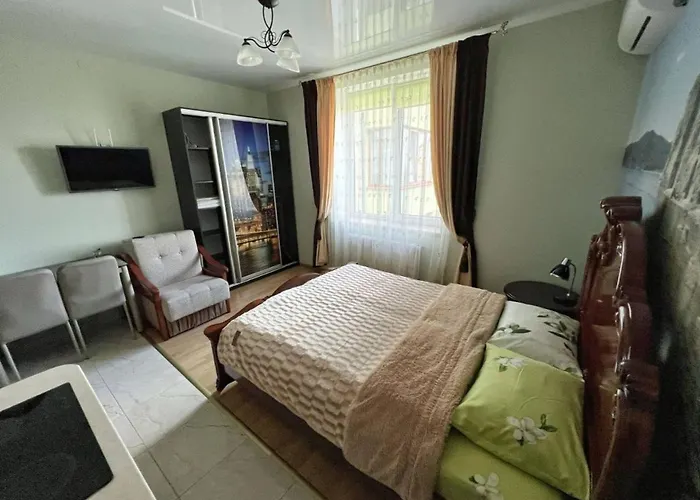 1-комнатная квартира-студия люкс элитный дом-2016 центр Lägenhet